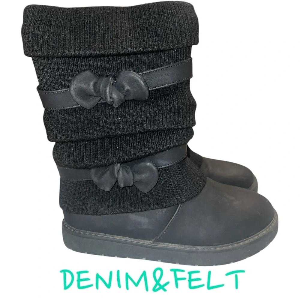 Dream Pairs Girl's Winter Snow Boots w/ Faux Fur Lining & Bowknot Design | NEW🖤